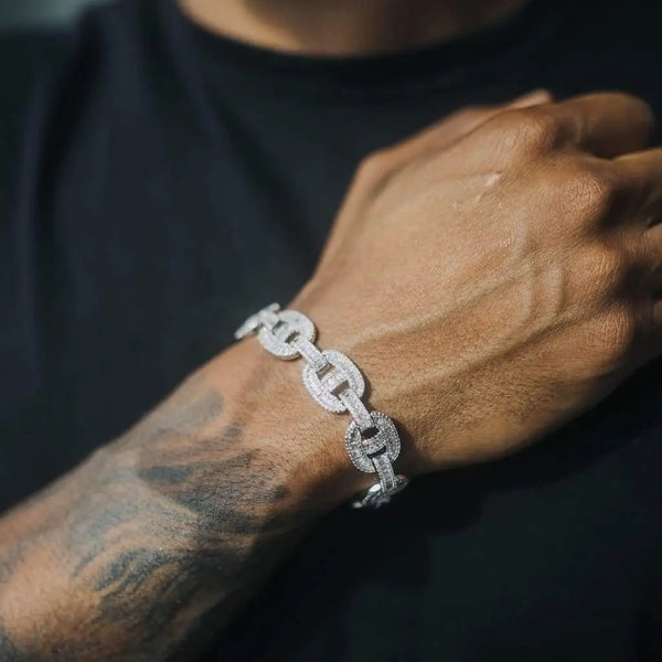 Pulsera marinera baguette de 14 mm