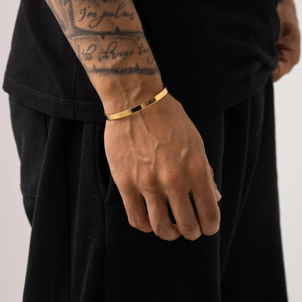 Pulsera brazalete de 5 mm - Oro